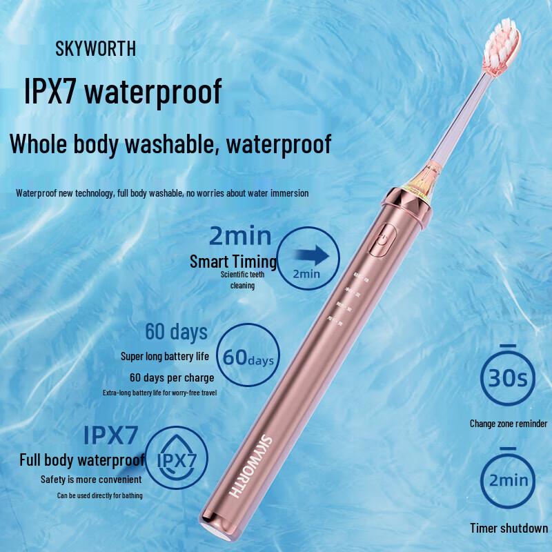 Skyworth Small Ice Lolly Sonic Electric Toothbrush CN plug (adapter included)