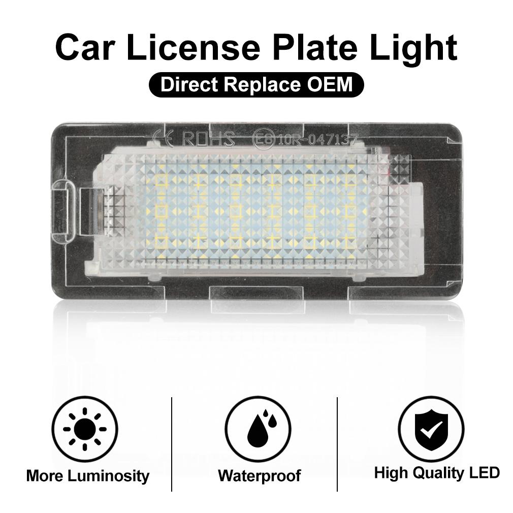 2 шт. светодиодные фонари номерного знака для автомобиля VW Golf VI Plus Jetta VI Passat 3C B6 B7 Polo 6R Touran 1T Фонари номерного знака CanBus Без ошибок