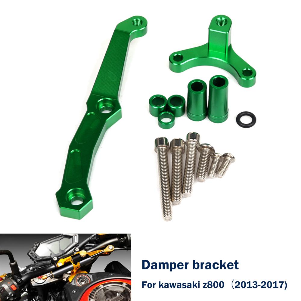 Для Kawasaki Z800 Z-800 2015 2016 2017 Аксессуары для мотоцикла Рулевой демпфер Стабилизирующий кронштейн Регулируемый кронштейн управления Комплект