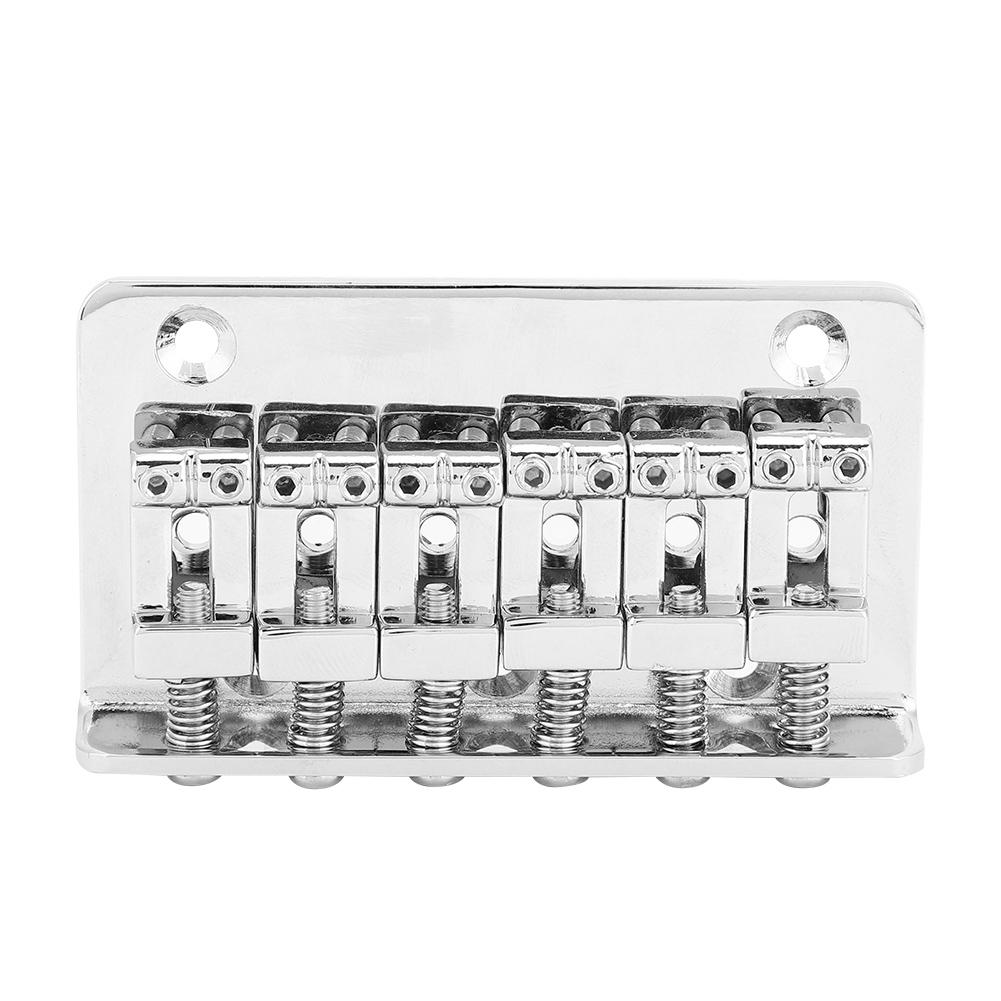 1PC Fixed 6 String Bridge Tailpiece for 52mm Electric Guitar Bass