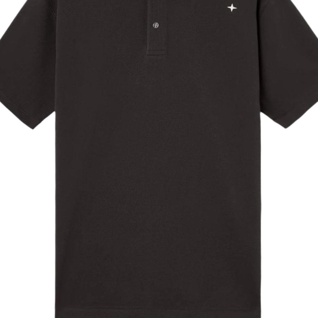 Stone Island Logo Two-Button Short Sleeve Embroidered Polo Shirt Men polo shirts L1S152200003S00G9-V0065
