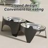 1pc Stainless Steel Cat Food & Water Bowl With Anti-tip Design Large Capacity Easy-eat Design For Pet Dog Cat  Feeding Food Bowl