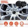 4Pcs Universal Rim Hub Caps Dust-proof Wheel Badge Covers Wheel Center Caps  Auto Accessories
