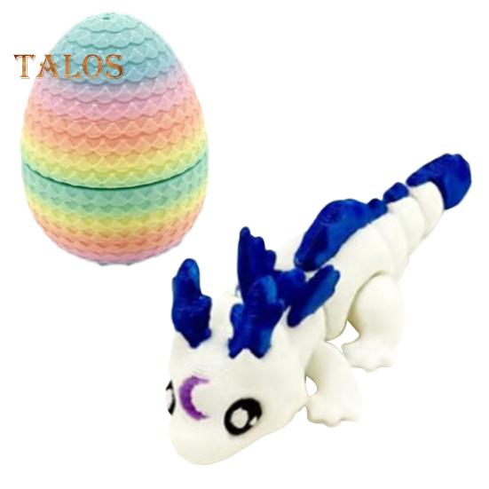 3D-печатное яйцо дракона, красочное яйцо с драконом внутри, шарнирная фигурка дракона, гибкая игрушка-фиджет для детей, наполнители для пасхальной корзины