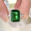 Стерлингового серебра 925 пробы изумрудной огранки 10*14 мм изумрудное обручальное роскошное кольцо с муассанитом для женщин ювелирные изделия в подарок