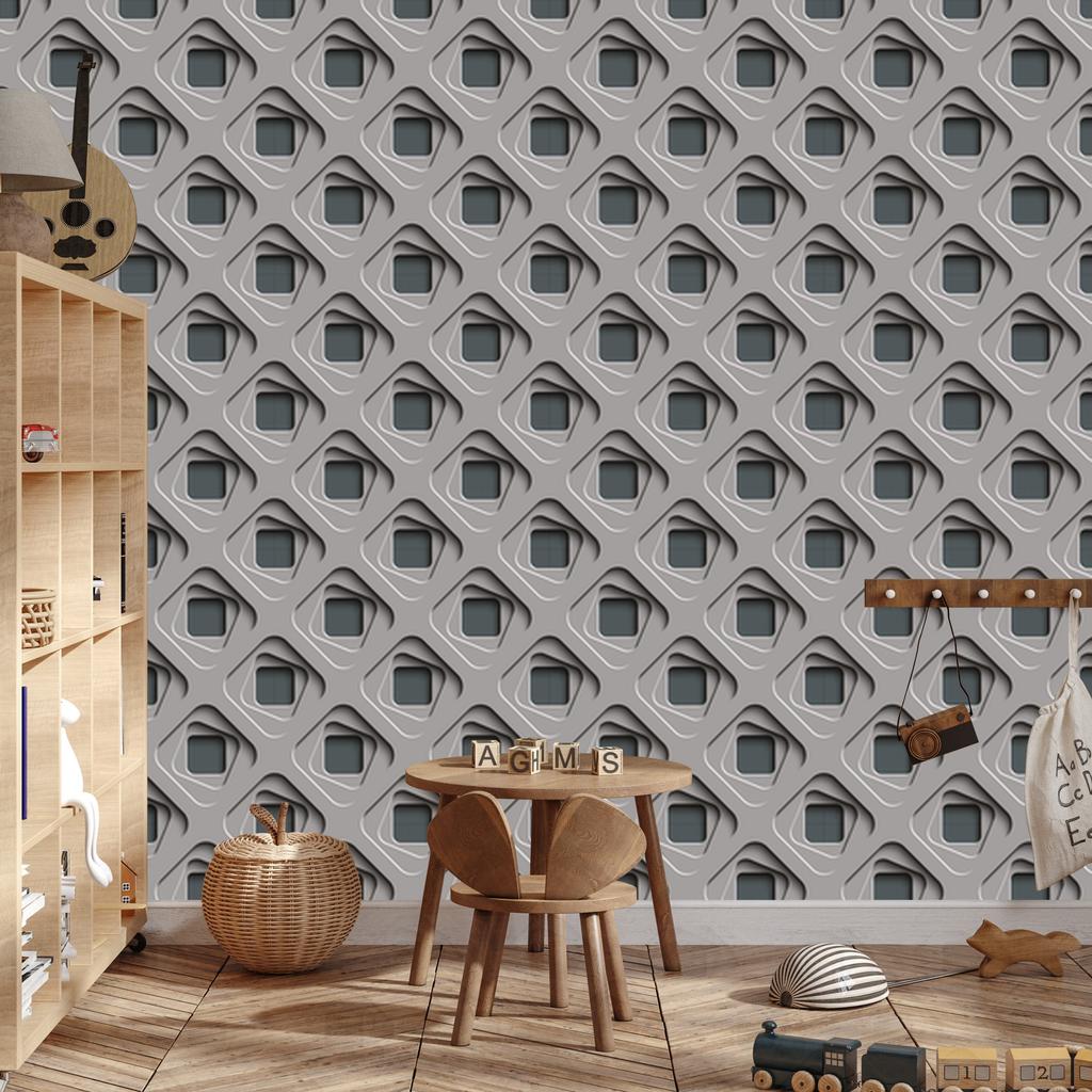 3D Wallpaper Abstract Geometric Pattern for Living Room and Bedroom 50x1000