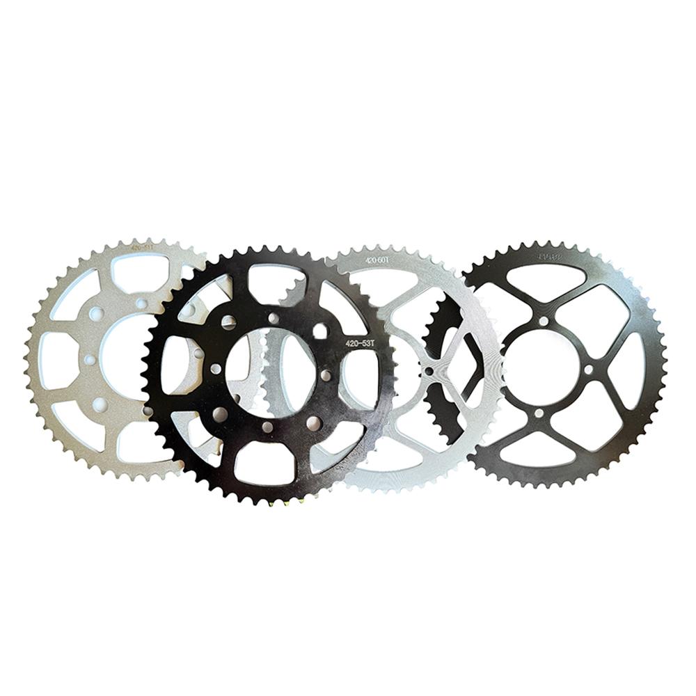Motorcycle 420 Chain Rear Sprocket 51T 53T 57T 60T 76mm For 50cc 70cc 90cc 110cc 125cc 250cc Pit Dirt Bike ATV Quad Bike Go Kart