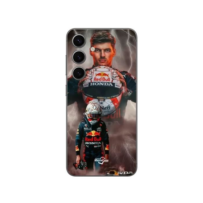 Coque - Maniacase - Samsung Galaxy S24 Plus - Souple - Noir - Formule 1