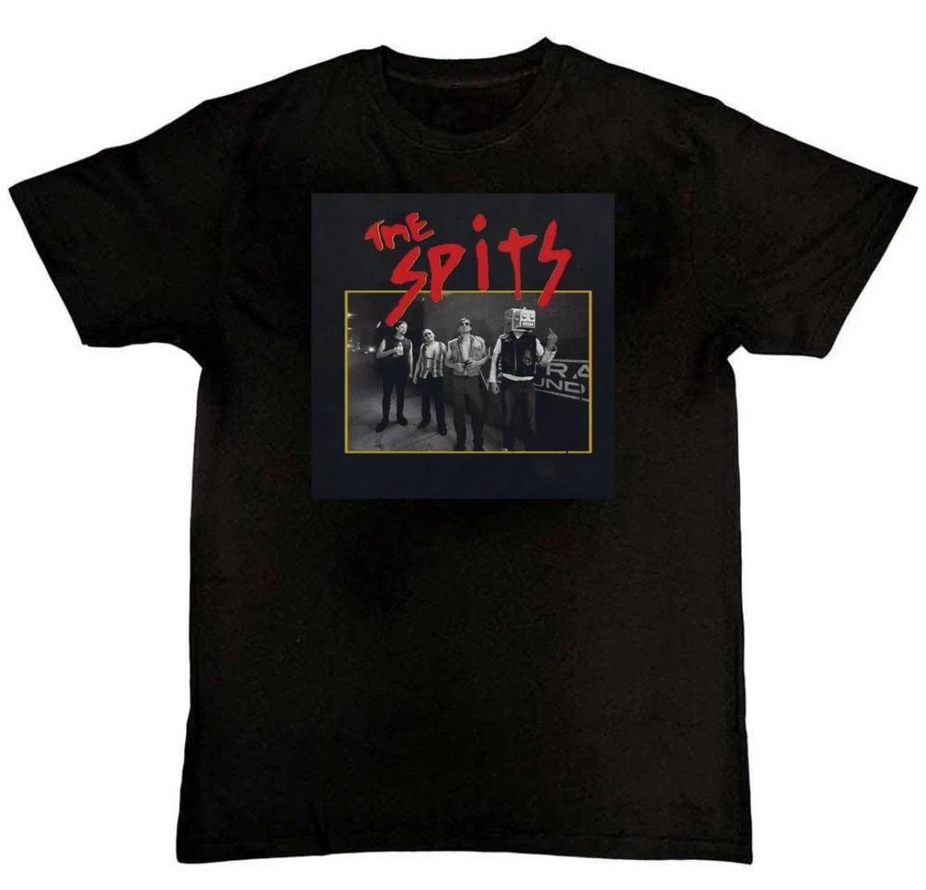 NEW The Spits Band Member Graphic Print Unisex Mens 100% Cotton T-shirt Mens Tees Top