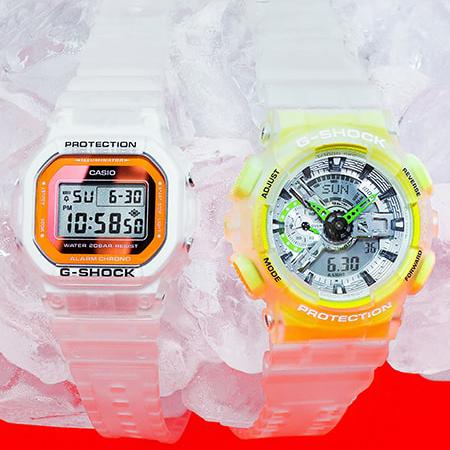 Casio Мужские кварцевые часы G-SHOCK DW-5600LS-7, водонепроницаемые 200 м, ударопрочные, с будильником, из полимерного материала