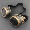 Men Fashion Steampunk Glasses Round Oversized Goggles Welding Punk Glasses Cosplay Women Eyeglasses