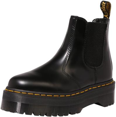 Ботинки Dr. Martens 2976 Plateau черные полированные гладкие