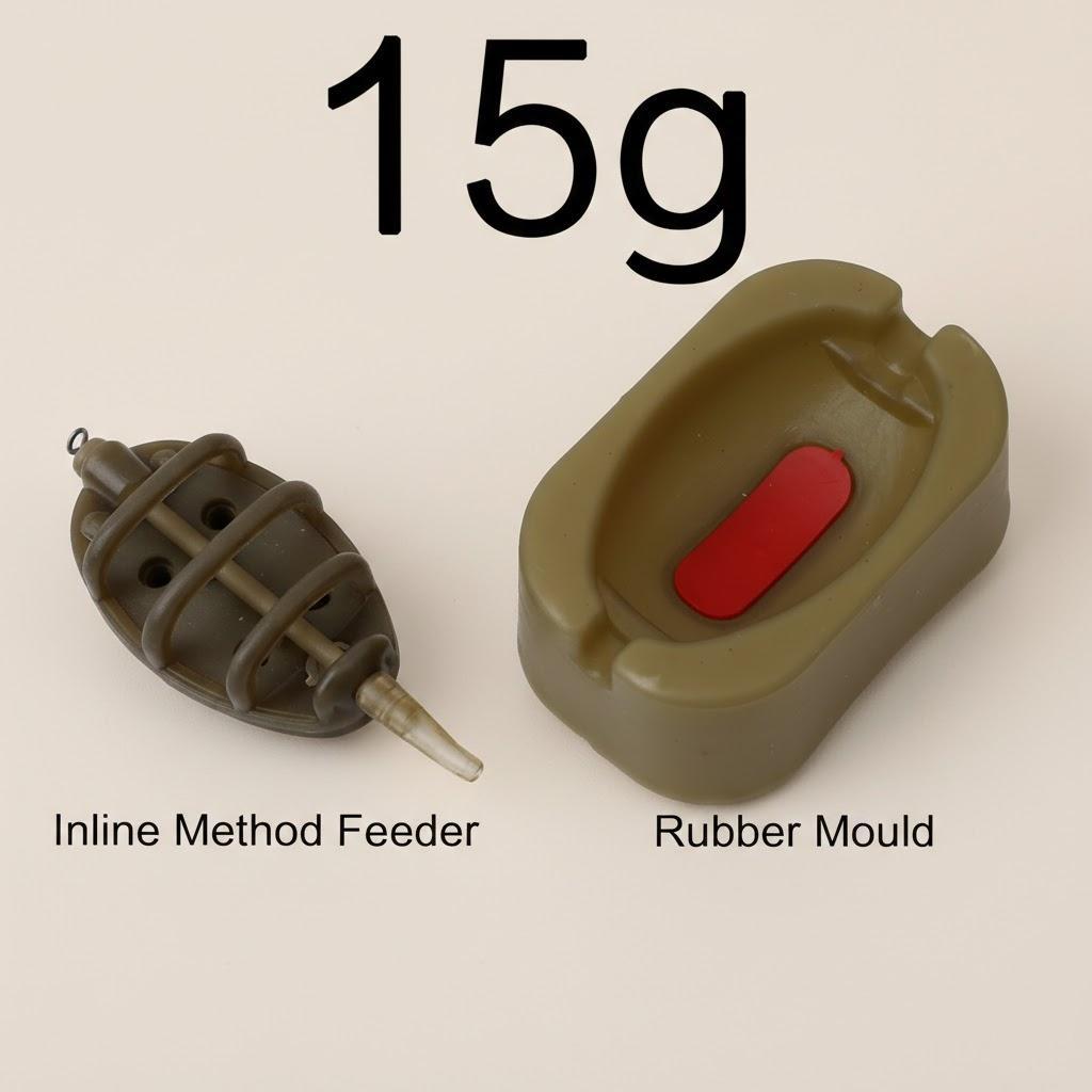 Набор для фидерной ловли на открытом воздухе: Форма для прикормки Inline Method Feeder, Забрасыватель прикормки, Грузило, Держатель для карпа, 1 шт. или 4 шт.