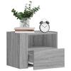 VidaXL Wall-mounted Bedside Table Sonoma Grey 45x30x35 Cm, Storage Cabinet, Hanging Wall Cabinet, Storage Cabinet 848321