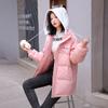Утепленная короткая вязаная куртка с капюшоном, женская свободная осенне-зимняя куртка с хлопковой набивкой