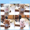 Keychain Plush Bearshaped Charm Short Pile Material Bag Decoration Collecting