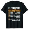 Fun Electrician T-shirt Crew Neck Short Sleeve Casual Stylish Clothing As an Electrician Chic Gift for Both Men and Women