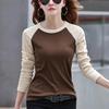 New Autumn and Winter Thickened Warm Threaded Velvet Half Turtle Neck Fashionable and Versatile Base Shirt for Women