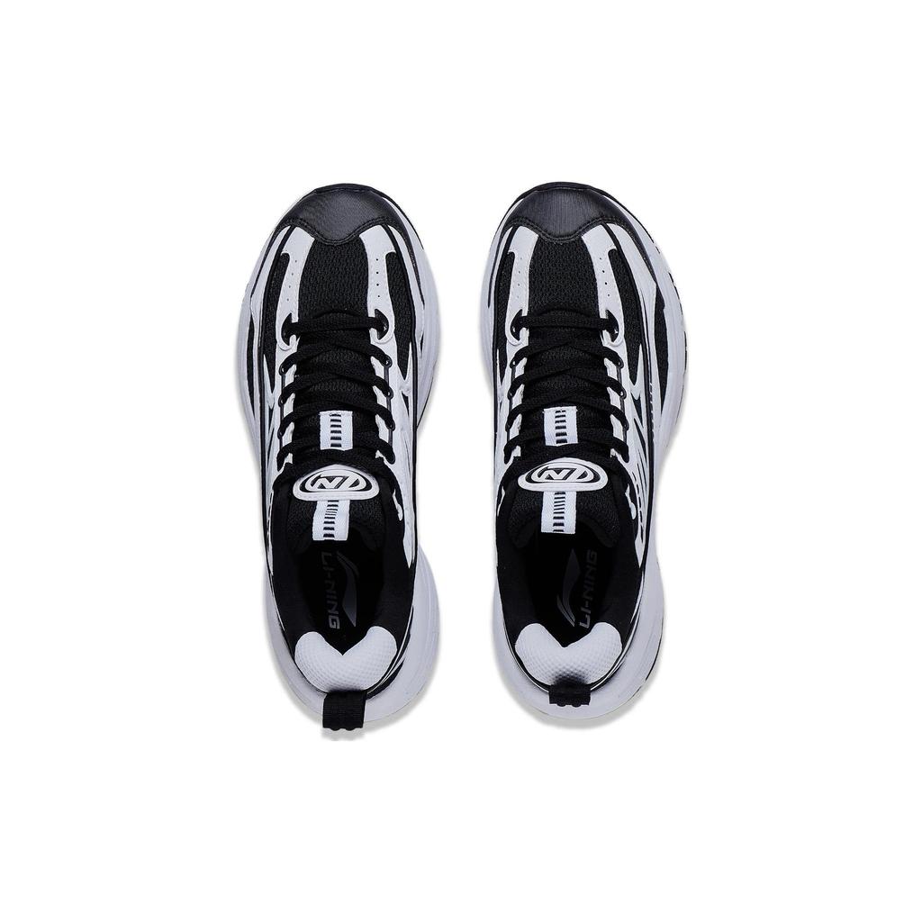 Li Ning Comet Износостойкие и легкие Низкие повседневные кроссовки Женские Белый Черный AGCT236-1