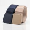 Unisex Canvas Belt with Non-Metal Automatic Buckle for Casual and Outdoor Use