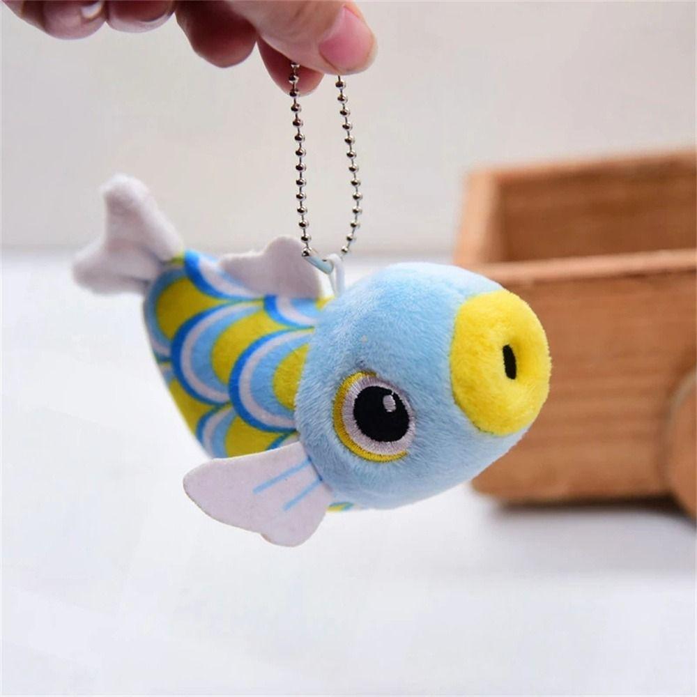 Small Jewelry Animal Doll Red Carp Plush Pendant Fish Keychain Fish Doll Plush Toy Fish Key Ring