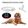 Ошейник регулируемого размера, несколько режимов мигания, водонепроницаемый светящийся перезаряжаемый легкий ошейник для собак