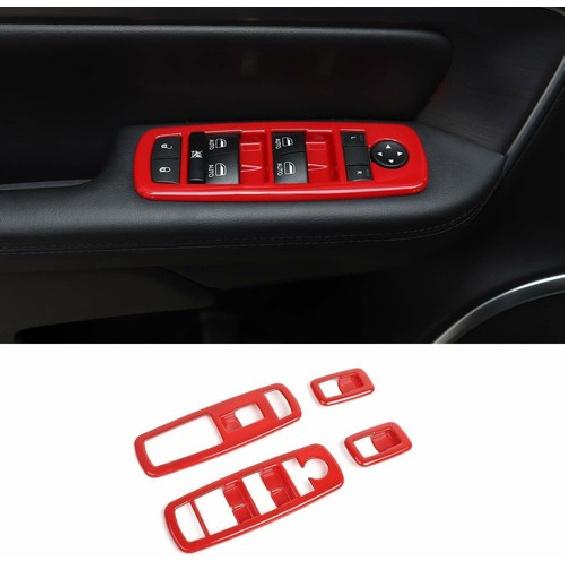 Interior Window Lift Trim Switch Button Panel Trim for Dodge Charger Durango 11+