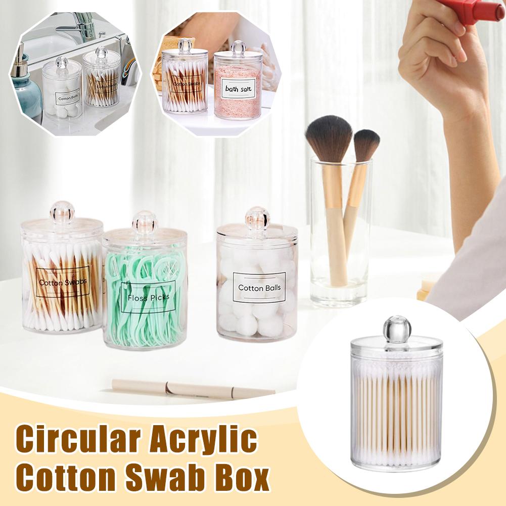 УПАКОВКА 4 держателя для ватных палочек, диспенсер для ватных шариков, ватных палочек для макияжа, ватных палочек, зубочисток M7V6