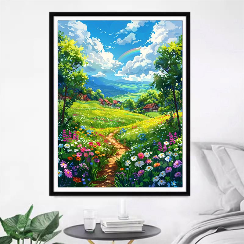 5d DIY Алмазная картина вышивка крестом весенний пейзаж Алмазная вышивка мозаика полный круглый дрель домашний декор