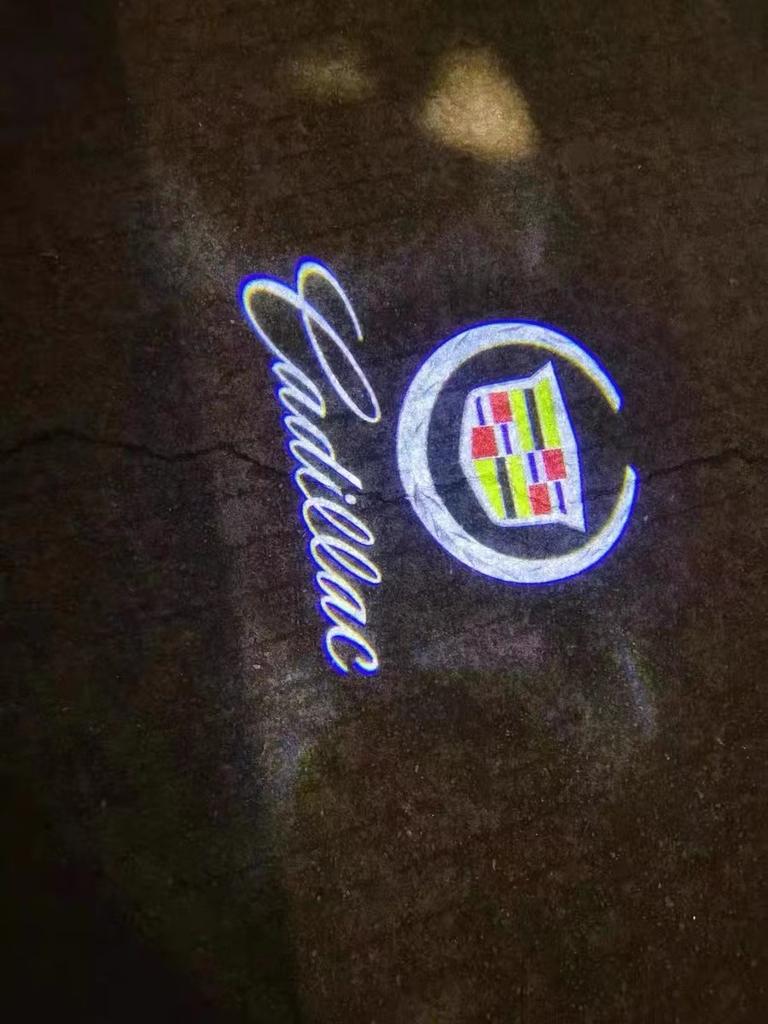 2PCS for Cadillac Logo SRX XT4 XT5 XT6 ATS XTS CTS CT6 Car Light Door Welcome Ghost Shadow Projector Lamps Ghost Courtesy Lamp