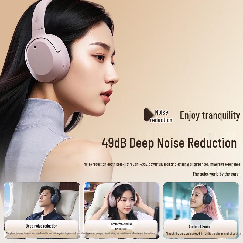 Edifier Беспроводные накладные наушники W820NB с поддержкой Hi-Res и активным шумоподавлением