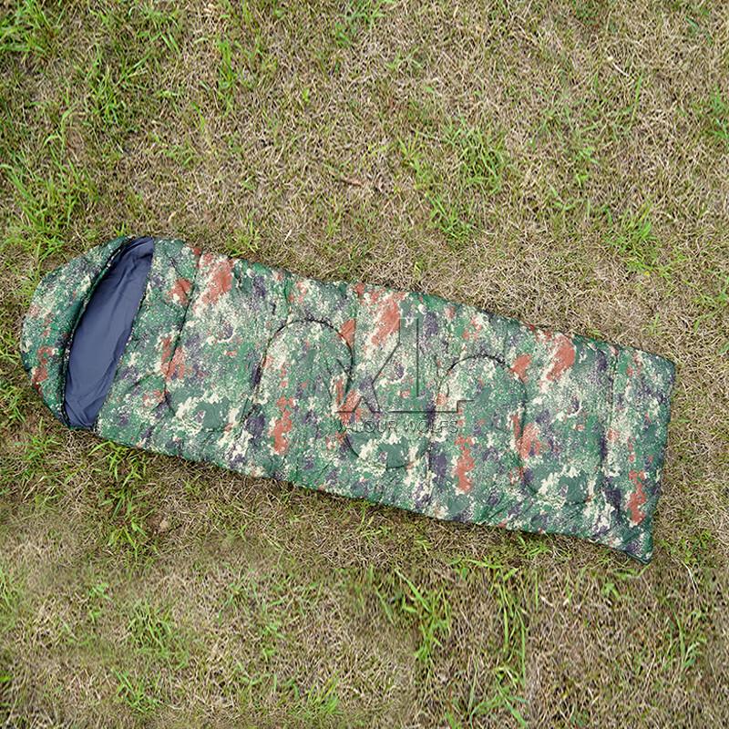 Xiaobing Adult Camping Camouflage Envelope Sleeping Bag