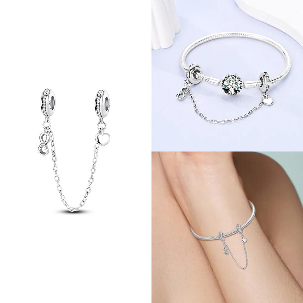 Подвеска-шарм в виде сердца, семейные шармы, оригинальные медные шармы-бусины, подходят для браслета-шарма, женские украшения DIY, подарок