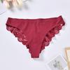 Lace Thongs for Women Sexy G-String Underwear Seamless T Back Low Waist Panties Ice Silk Comfy Briefs