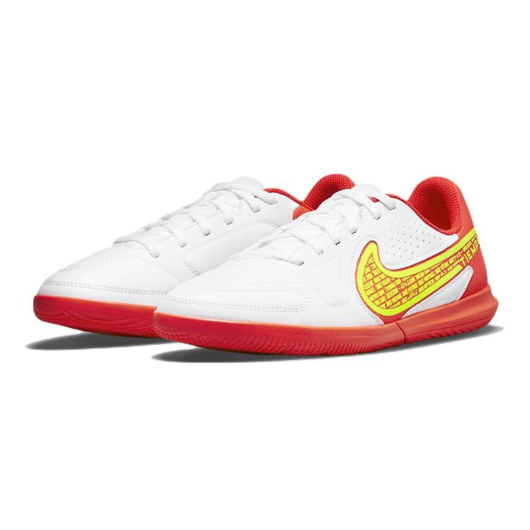 Nike Tiempo Legend 9 Jr. Клубные IC Нескользящая Амортизация Устойчивые к истиранию Низкие Детские Футбольные Бутсы Белые Оранжевые DA1332-176