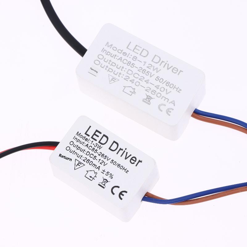 1Pcs Isolated Adjustable Constant Voltage 260mA LED Driver - 1-3/3-5/4-7/8-12/12-18/18-24W Lighting Transformer Power Supply
