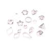 30Pcs/Box Stainless Steel Sugar Biscuit Press Stamp Embosser Cookie Cutter Diy Fondant Cake Mold Pastry Decor Baking Accesories