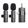 K15 3 In 1 Portable Wireless Lavalier Microphone for Mobile Live Streaming, Outdoor Shooting, Short Video Recording