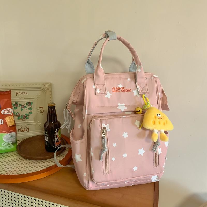 School Bag Female Korean Version Ins Style Campus Small Fresh Versatile Casual Large Capacity Student School Bag Cute Backpack Bag