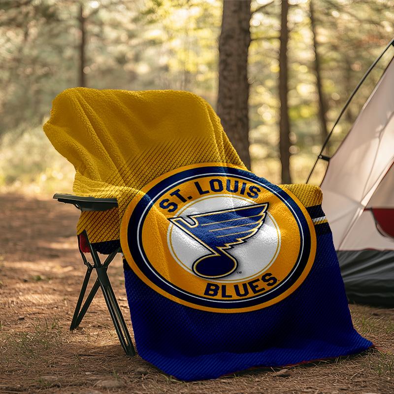 Louis Blues Hockey Team Blanket Flannel Throw for Sofa, Indoor, Camping, Living Room, Office, Chair, And Bed Soft Birthday Gift