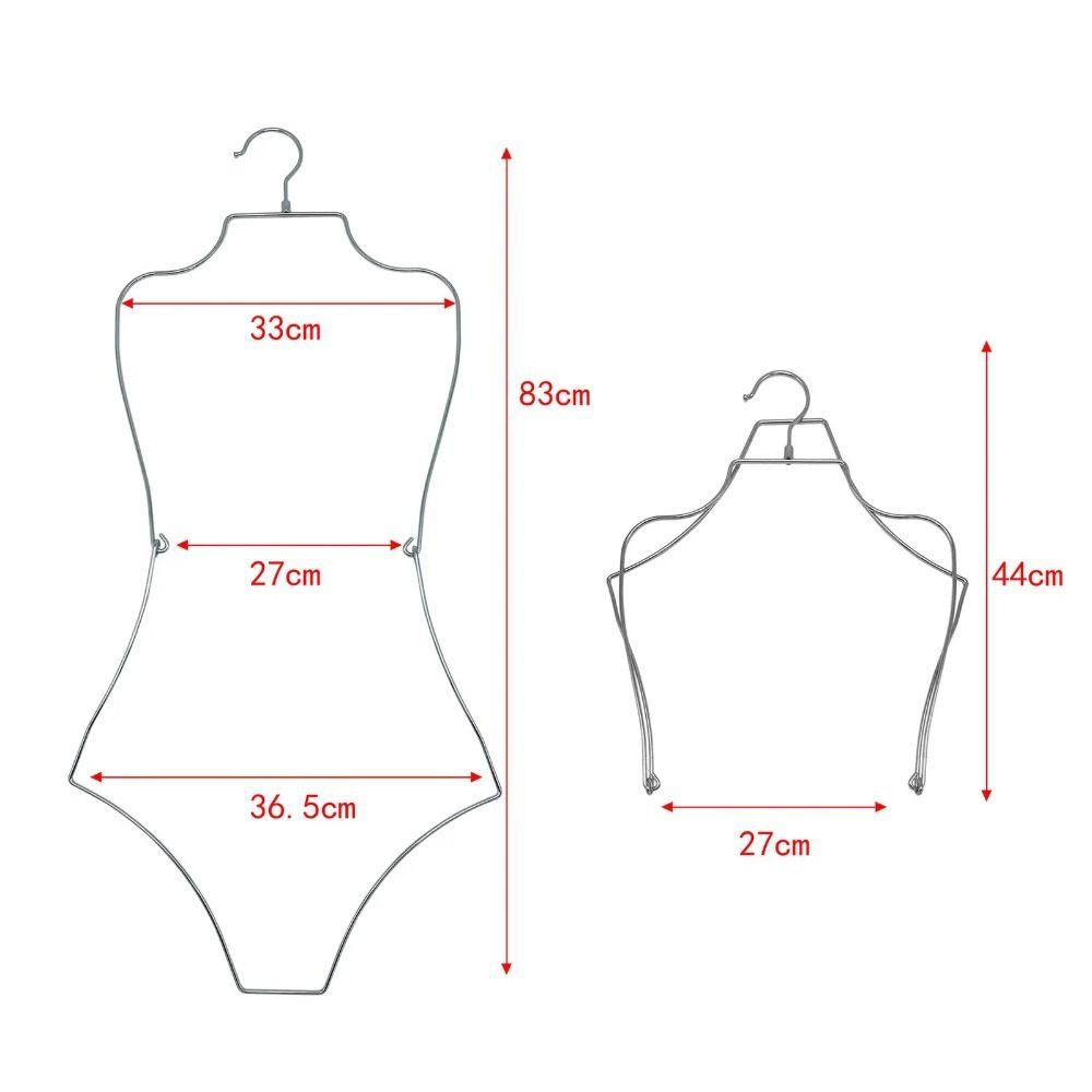 Foldable Lingerie Hanging Rack Body Shape Clothing Hanger  Stores Boutiques Show Window