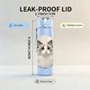 1PC Fluffy Ragdoll Cat 750ml Color Plastic Sports Water Bottle Leakproof Flip Straw Lid Suitable for Sports Office Home Use