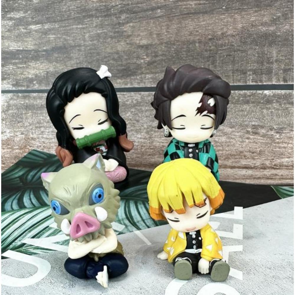 Новинка в наличии Демон Сидячая Поза Плечом к Плечу Слепой Бокс Каваи Камадо Фигурка Действия Настольный Декор Сюрприз-Подарки для Фанатов