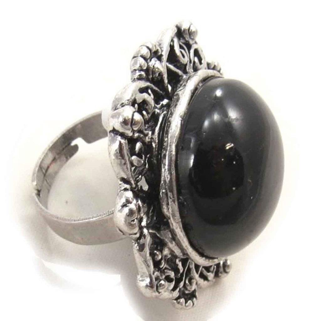 Дизайнерское кольцо 'Scarlett' чёрное