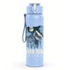 1PC Faint figure forever faded sketch print 750ml colorful plastic sports water bottle leakproof pop up lid with straw for outdoor work home use