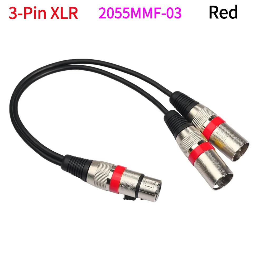 3-контактный XLR гнездо на двойной XLR штекер кабель 50см 3-контактный XLR кабель Аксессуары для снижения шума для усилителя микрофона динамика