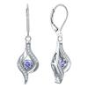 Зеленые Каменные Серьги-Капли Воды для Женщин Модные Plata Инкрустированные Белым Фианитом Круглые Свадебные Висячие Серьги