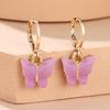 SHEIN butterfly earrings, summer temperament super fairy butterfly earrings, ear buckles ins wind color