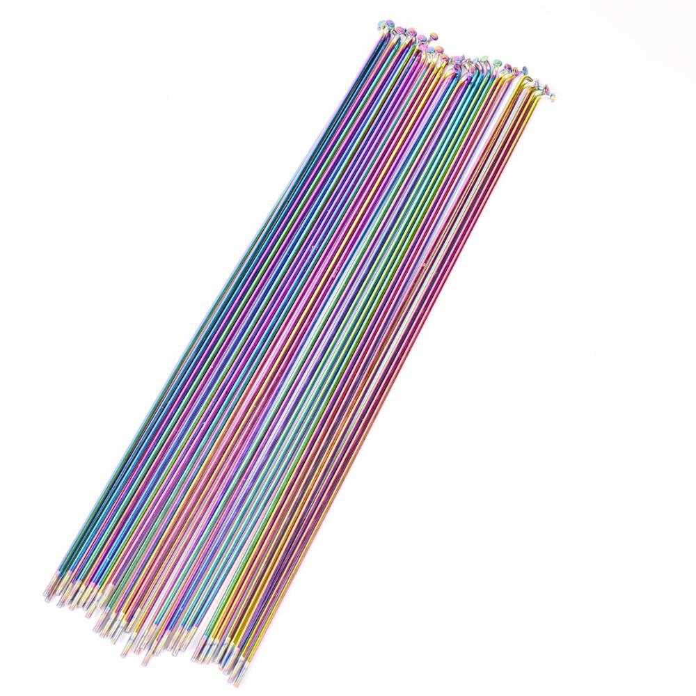 Nipples 304 Stainless Steel Rainbow Cycle Spokes Bicycle Spoke Stainless Steel Spokes Vacuum Pating