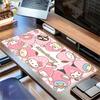 Strawberry Characters Themed XXL Mouse Pad - Non-slip Rubber Desk Mat for Gaming and Office Use, Multi-Function Keyboard  0826064a
